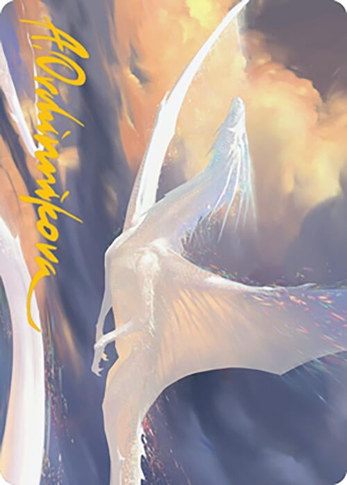 Timeless Dragon Art Card (Gold-Stamped Signature) (9) (Art Series: Modern Horizons 2)