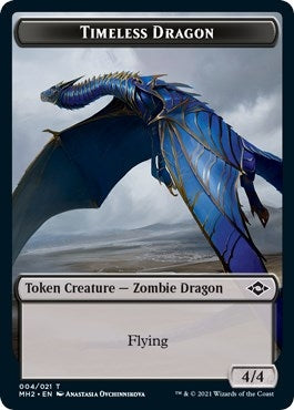 Timeless Dragon Token (4) (Modern Horizons 2)