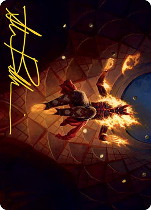 Yusri, Fortune's Flame Art Card (Gold-Stamped Signature) (60) (Art Series: Modern Horizons 2)