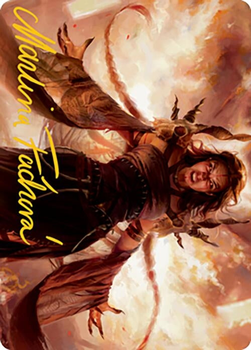 Dragon's Rage Channeler Art Card (Gold-Stamped Signature) (35) (Art Series: Modern Horizons 2)