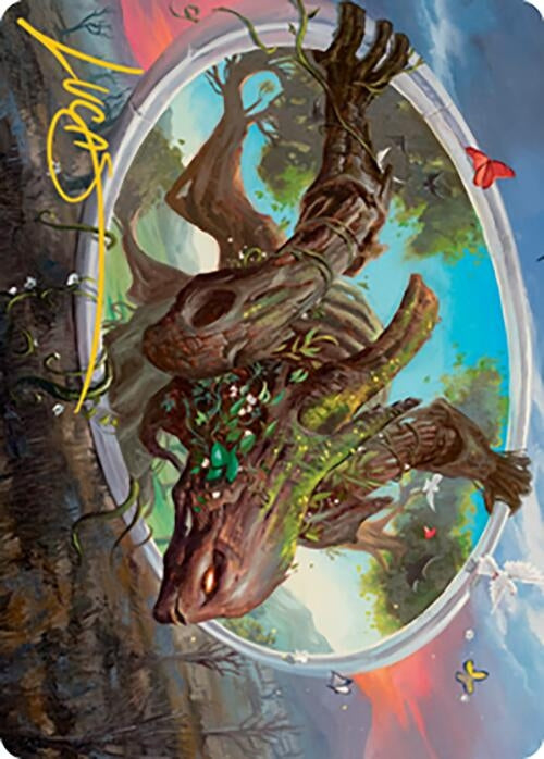 Gaea's Will Art Card (Gold-Stamped Signature) (38) (Art Series: Modern Horizons 2)