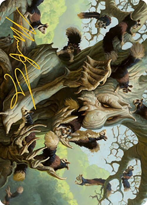 Scurry Oak Art Card (Gold-Stamped Signature) (40) (Art Series: Modern Horizons 2)