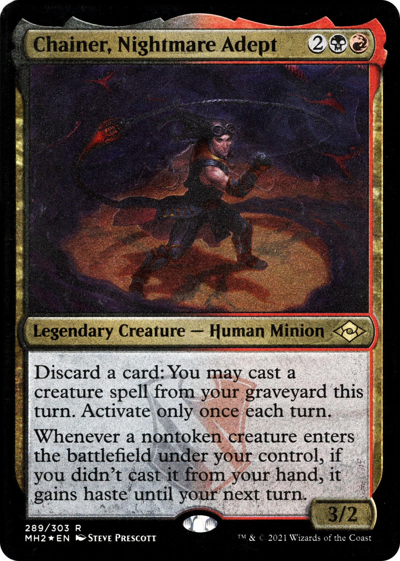 Chainer, Nightmare Adept (Foil Etched) (289) (Modern Horizons 2)