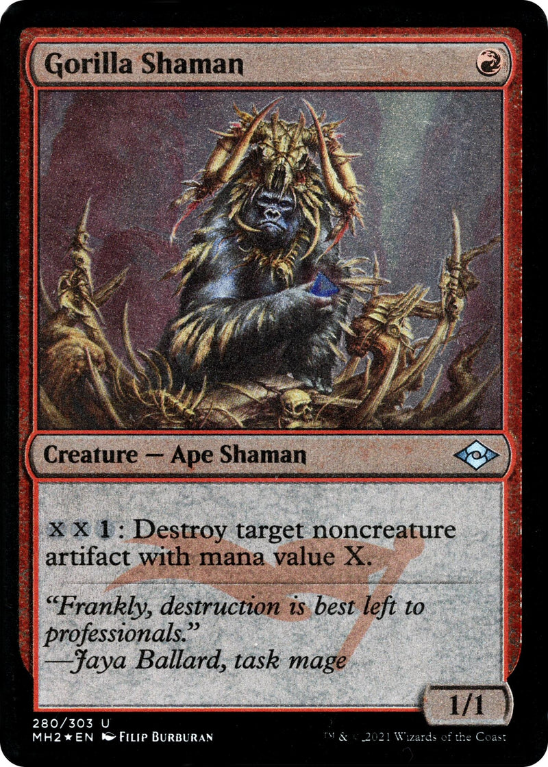 Gorilla Shaman (Foil Etched) (280) (Modern Horizons 2)