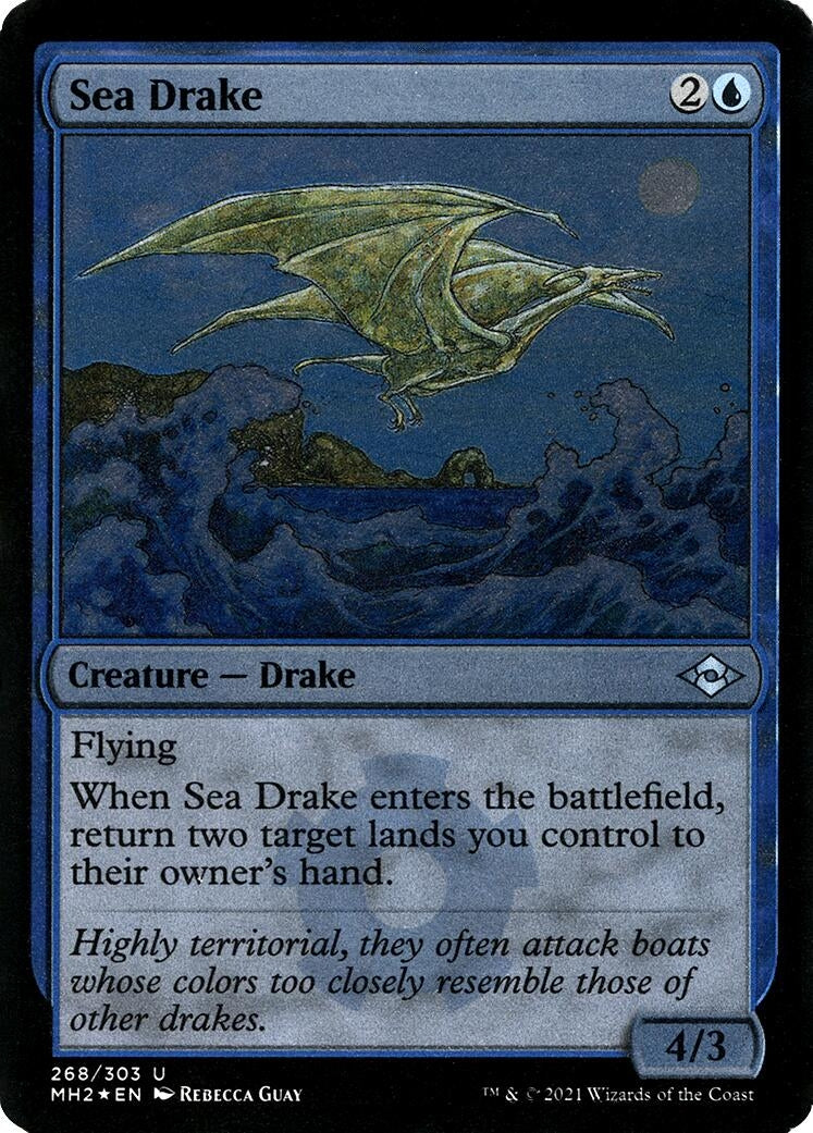 Sea Drake (Foil Etched) (268) (Modern Horizons 2)