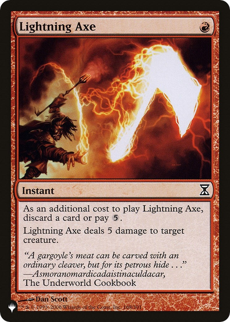 Lightning Axe (168/301) (The List Reprints)