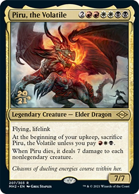 Piru, the Volatile (207) (Prerelease Cards)