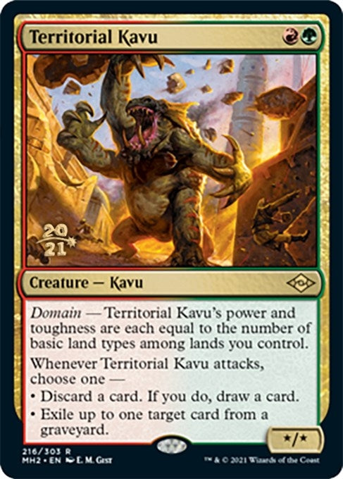 Territorial Kavu (216) (Prerelease Cards)