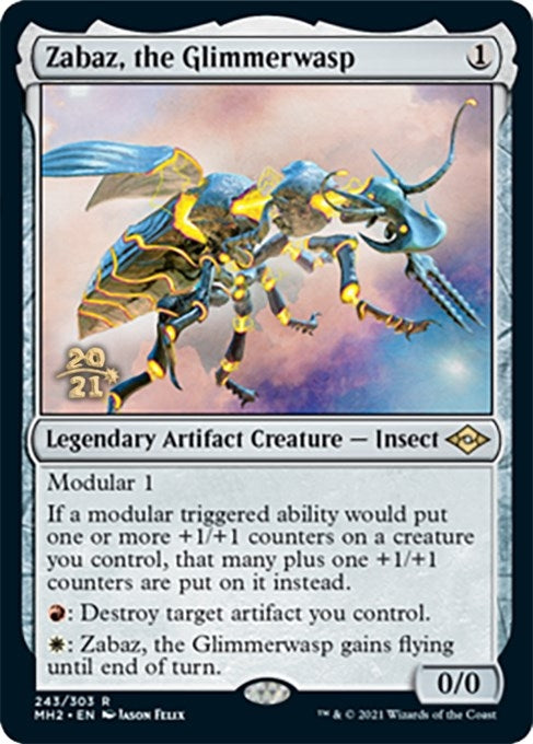 Zabaz, the Glimmerwasp (243) (Prerelease Cards)