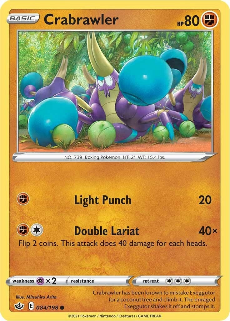 Image for Crabrawler (084/198) (SWSH06: Chilling Reign) - Pokemon