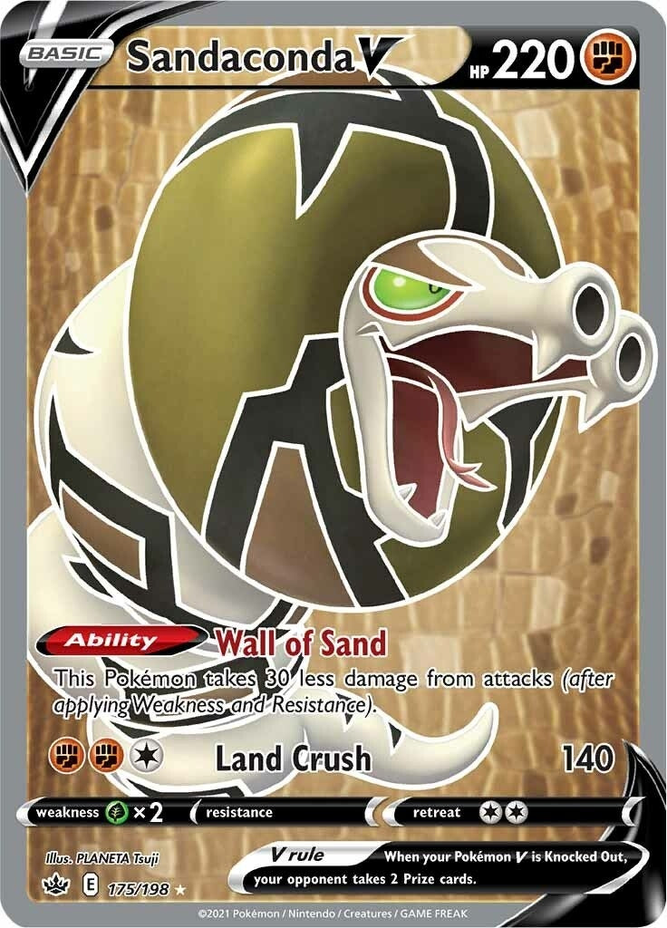 Image for Sandaconda V (Full Art) (175/198) (SWSH06: Chilling Reign) - Pokemon