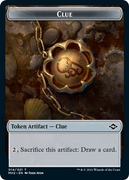 Clue (014) // Beast Double-Sided Token (14 // 9) (Modern Horizons 2)