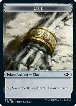 Clue (015) // Bird Double-Sided Token (15 // 1) (Modern Horizons 2)