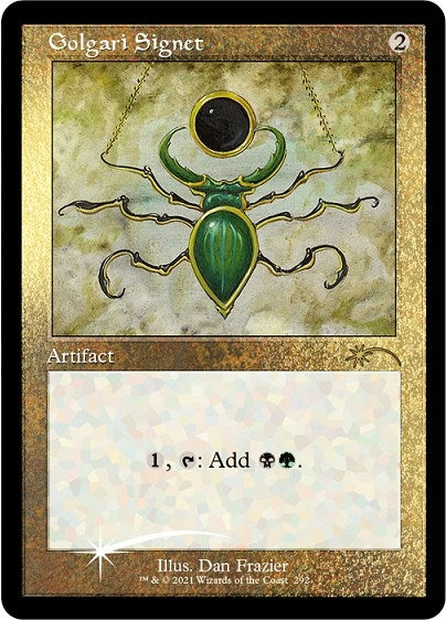 Golgari Signet (Foil Etched) (292) (Secret Lair Drop Series)
