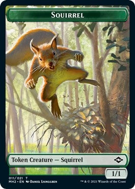 Squirrel // Thopter Double-Sided Token (11 // 19) (Modern Horizons 2)