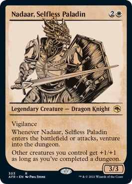 Nadaar, Selfless Paladin (Showcase) (303) (Adventures in the Forgotten Realms)