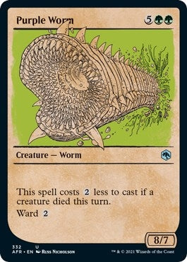 Purple Worm (Showcase) (332) (Adventures in the Forgotten Realms)