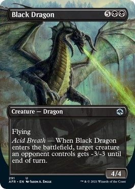 Black Dragon (Borderless) (291) (Adventures in the Forgotten Realms)