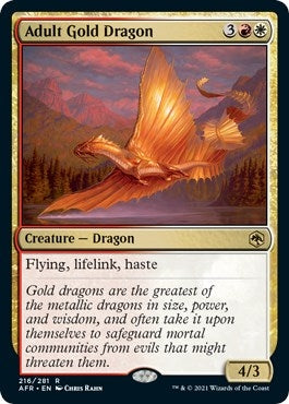 Image for Adult Gold Dragon (216) [AFR]