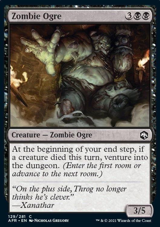 Zombie Ogre (129) (Adventures in the Forgotten Realms)
