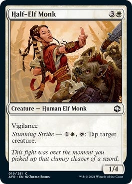 Half-Elf Monk (19) (Adventures in the Forgotten Realms)