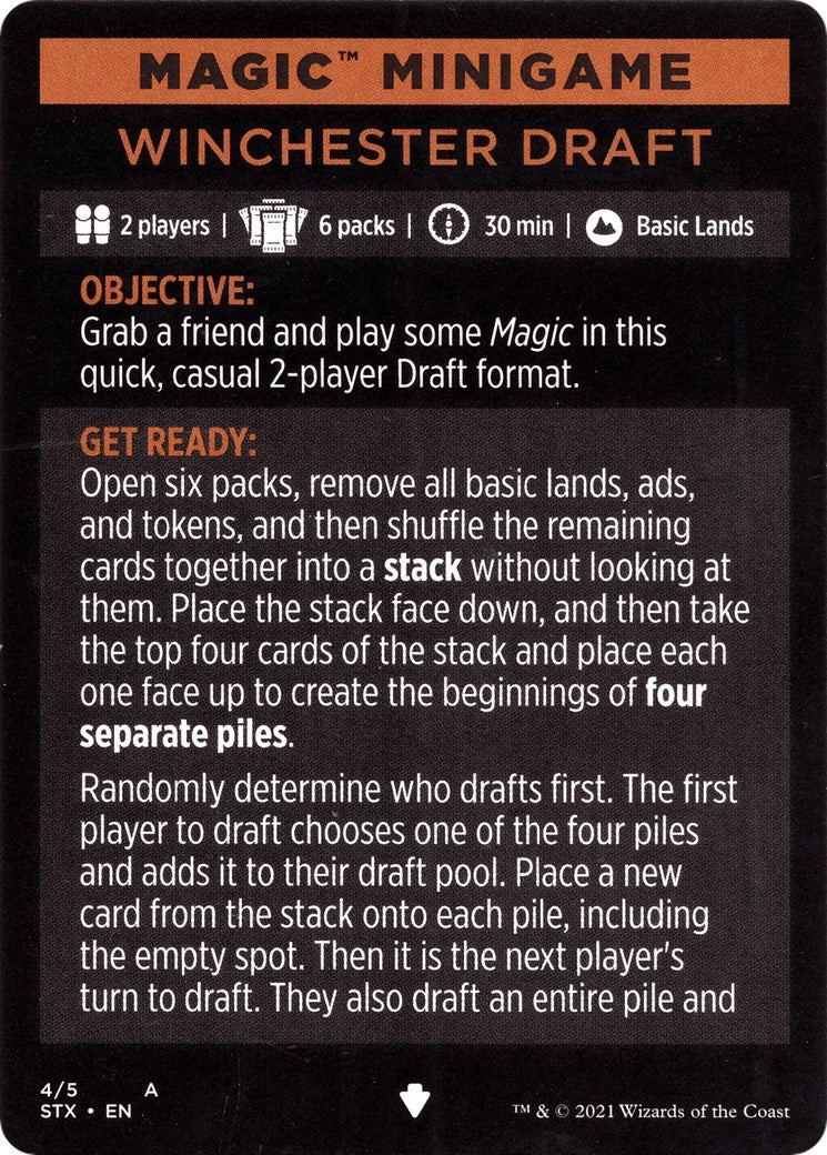 Magic Minigame: Winchester Draft (1) (Strixhaven: School of Mages)