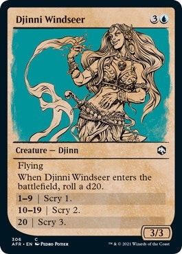 Djinni Windseer (Showcase) (306) (Adventures in the Forgotten Realms)