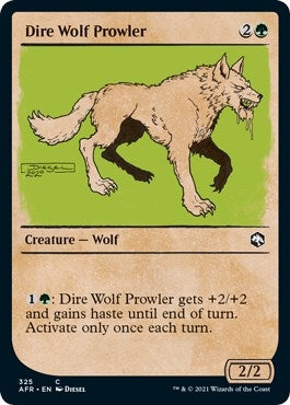Dire Wolf Prowler (Showcase) (325) (Adventures in the Forgotten Realms)