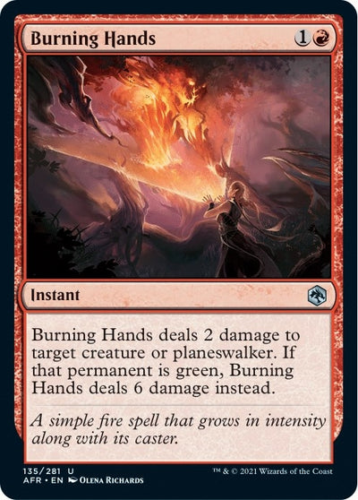 Burning Hands (135) (Adventures in the Forgotten Realms)