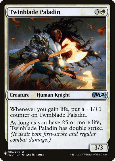 Twinblade Paladin (285/280) (The List Reprints)