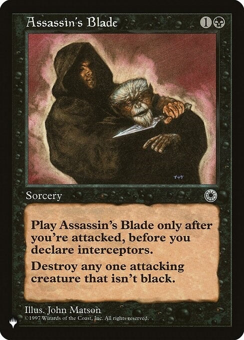 Assassin's Blade (The List Reprints)