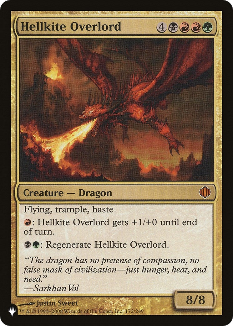 Hellkite Overlord (172/249) (The List Reprints)