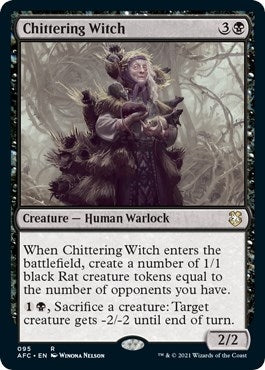Chittering Witch (95) (Commander: Adventures in the Forgotten Realms)
