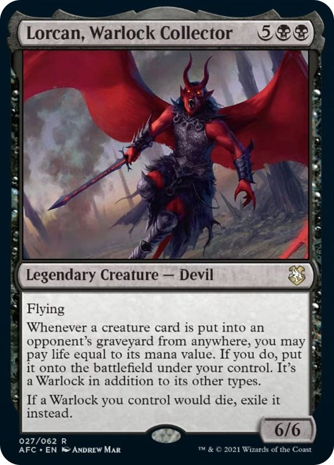 Lorcan, Warlock Collector (27) (Commander: Adventures in the Forgotten Realms)