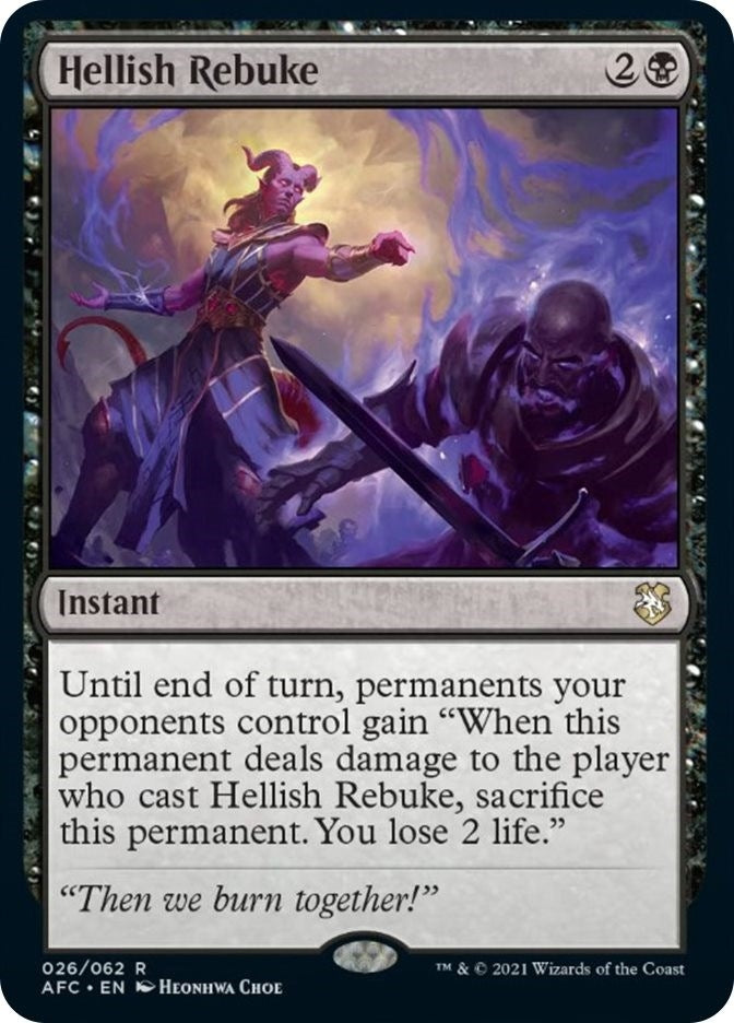 Hellish Rebuke (26) (Commander: Adventures in the Forgotten Realms)
