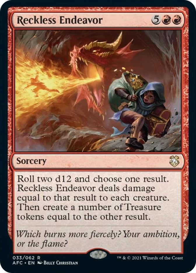 Reckless Endeavor (33) (Commander: Adventures in the Forgotten Realms)