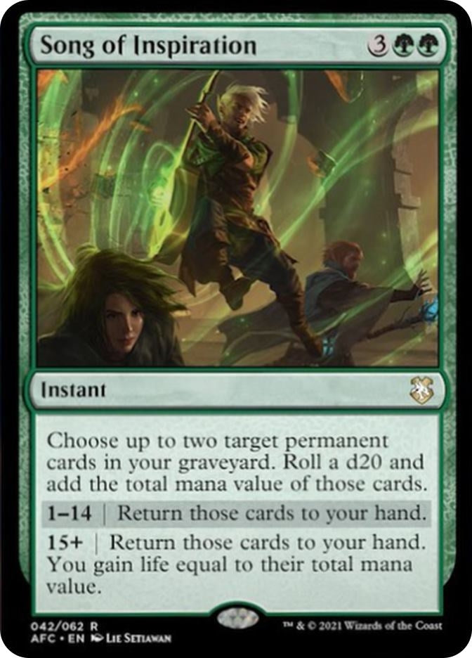 Song of Inspiration (42) (Commander: Adventures in the Forgotten Realms)