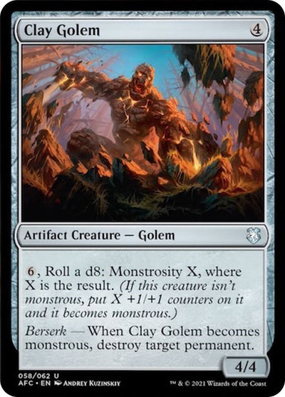 Clay Golem (58) (Commander: Adventures in the Forgotten Realms)