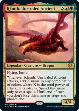 Klauth, Unrivaled Ancient (50) (Commander: Adventures in the Forgotten Realms)