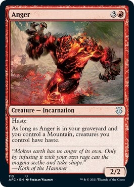 Anger (113) (Commander: Adventures in the Forgotten Realms)