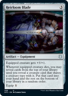 Heirloom Blade (208) (Commander: Adventures in the Forgotten Realms)