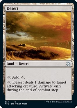 Desert (233) (Commander: Adventures in the Forgotten Realms)