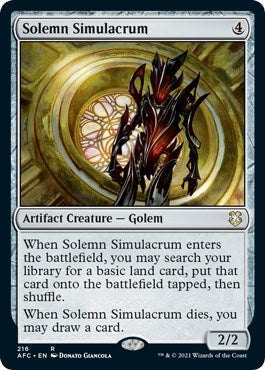 Solemn Simulacrum (216) (Commander: Adventures in the Forgotten Realms)
