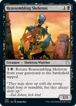 Reassembling Skeleton (109) (Commander: Adventures in the Forgotten Realms)