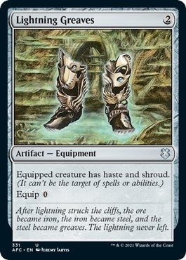 Lightning Greaves (331) (Commander: Adventures in the Forgotten Realms)
