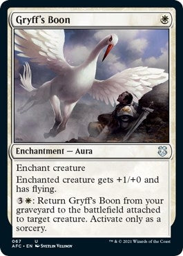 Gryff's Boon (67) (Commander: Adventures in the Forgotten Realms)