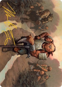Hobgoblin Bandit Lord Art Card (Gold-Stamped Signature) (30) (Art Series: Adventures in the Forgotten Realms)