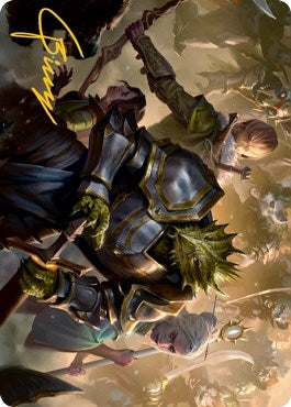 Image for You Come to the Gnoll Camp Art Card (Gold-Stamped Signature) (42) [ASAFR]