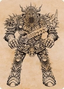 Iron Golem (Showcase) Art Card (80) (Art Series: Adventures in the Forgotten Realms)