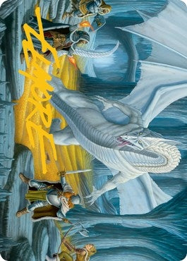 Cave of the Frost Dragon Art Card (Gold-Stamped Signature) (46) (Art Series: Adventures in the Forgotten Realms)